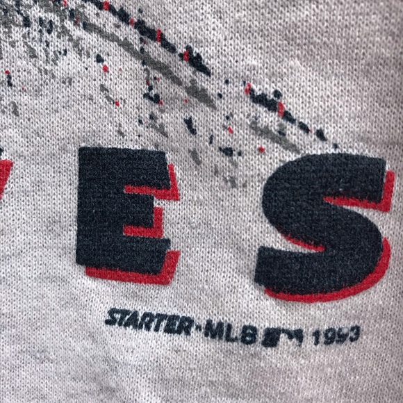 93 Atlanta braves crewneck by starter - Picture 5 of 6